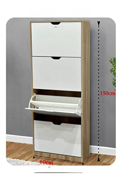 BEC39 جزامة خشبية طويلة 4 أدراج | تخزين عمودي مثالي