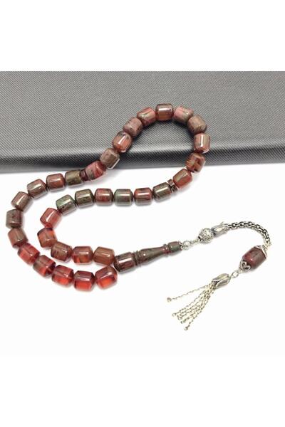 KANUNİ TESBİH Mărgele de rugăciune din chihlimbari de culoare specială Cube c...