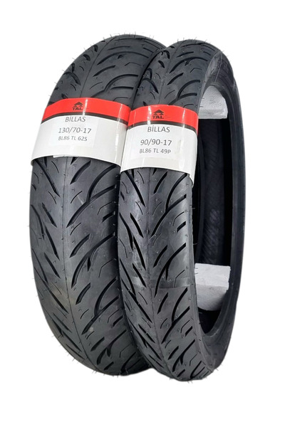 130/70-17 VE 90/90-17 TL (TUBELESS - DUBLEKS) BL086 MOTOSİKLET TAKIMI