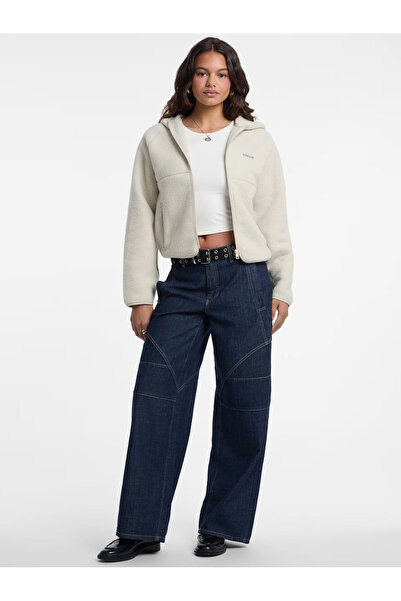 Guess Jeans Kadın Ekru Sweatshirt W5BQ20K1042-ECRU