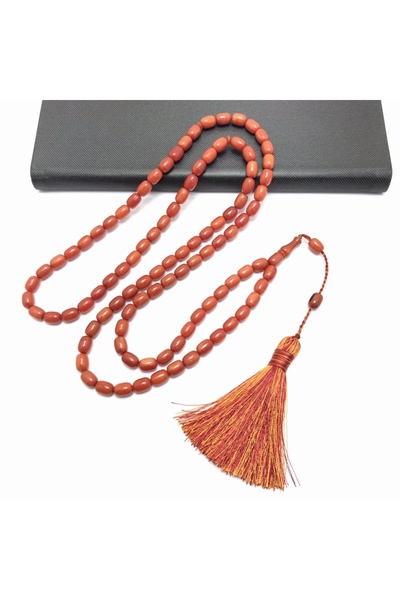 KANUNİ TESBİH 99 capsule de lux croială mărgele de rugăciune din chihlimbar p...