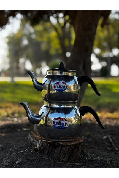 RUKEN Modern Tasarım | Yuvarlak Hatlı Küre Model Alüminyum Çaydanlık Takımı |...