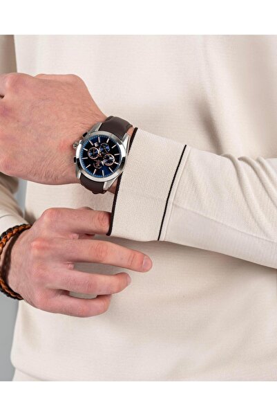 TerziAdemAltun Italian Style S Slim Fit Crew Neck Knitwear Sweater Stone T14504