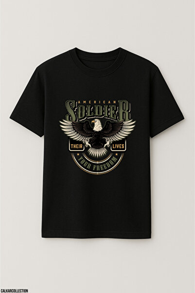 CALKARCOLLECTION Unisex Oversized Soldier Their Lives T-Shirt