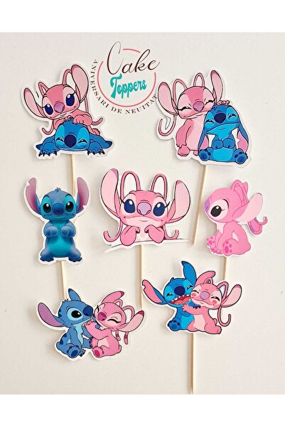Aniversari de Neuitat Set toppere Stitch si Angel
