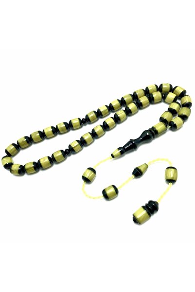 KANUNİ TESBİH Mărgele de rugăciune din chihlimbar galben negru