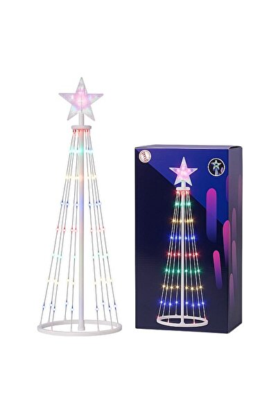Produs Redus Multicolored LED decorative light tree 1.5m with star 204 LEDs, indoor and outdoor