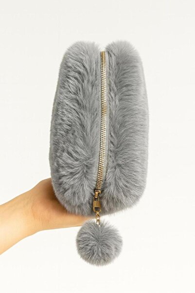 TALMİRA Plush Makeup Bag, Pen Bag