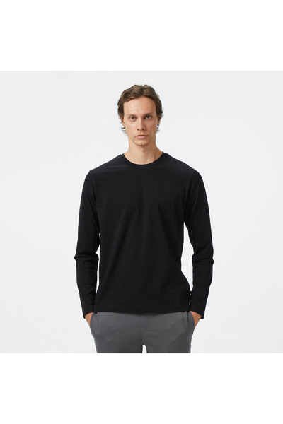 Nautica Men's Black Classic Fit Long Sleeve T-Shirt