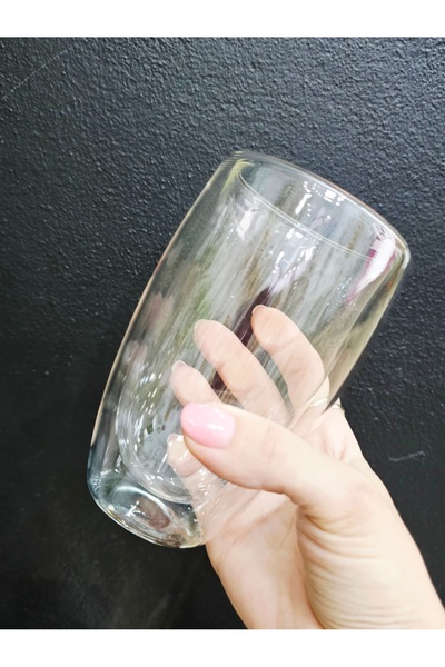 Casalina Double transparent glass 450 ml, heat-resistant glass