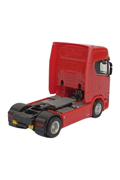 Lulu Camion Scania T770S metalic, scară 1:32, cabină basculantă, lumini și sunete, roșu, 13 cm