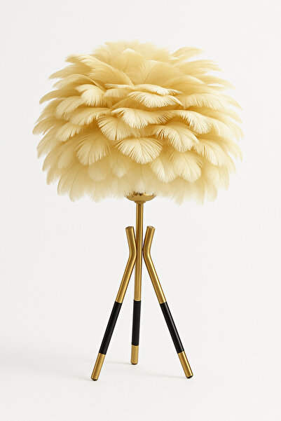 EvLight Trend Cream Feathered Antique Metal Lampshade