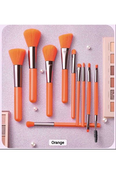 KIT PRO PROFESSIONAL 10-Piece Professional Makeup Brush Set – Orange