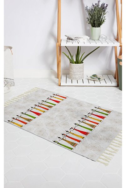 Zethome Bathroom Rug Digital Printed Bath Mat 50X80 Polyester Non-Slip Based Shower Mat Africa