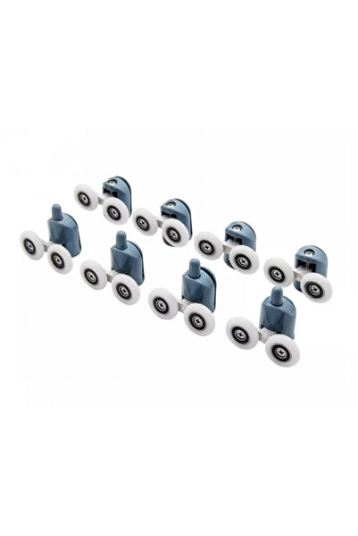 MSW Set of 8 double rollers (upper and lower) for shower cabin, 24 pieces