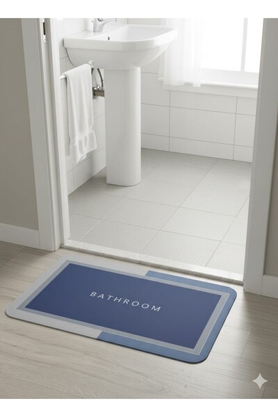 Reoona Su Emici Paspas Şık Tasarım Abdest Paspası Kaymaz Taban Diyatom 38*58 ...