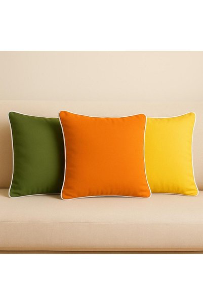 Ases Design Orange Throw Pillow Cover 45X45 – Decorative Modern Throw Pillow