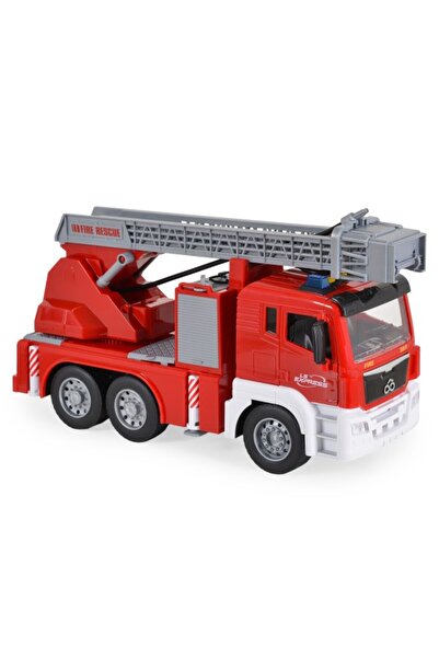 Wenyi Mașină pompieri 1:10 cu scară mobilă, apă pulverizată, lumini și sunete...