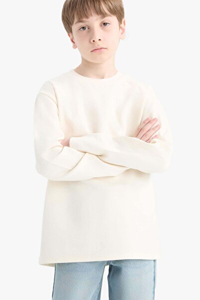 DeFacto Ecru Boy's Sweatshirt E9661A8/Er118