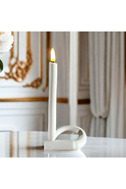 HOFF Lumânare decorativă cu torsiune, 1 LED, lumină caldă, H 41 cm, alimentat...