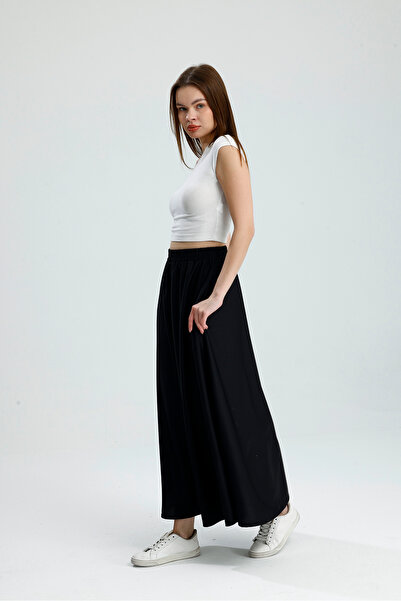 VOICTEC Women's Elastic Waist Bell Skirt with Pockets