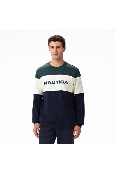 Nautica Erkek Yeşil Classic Fit Sweatshirt