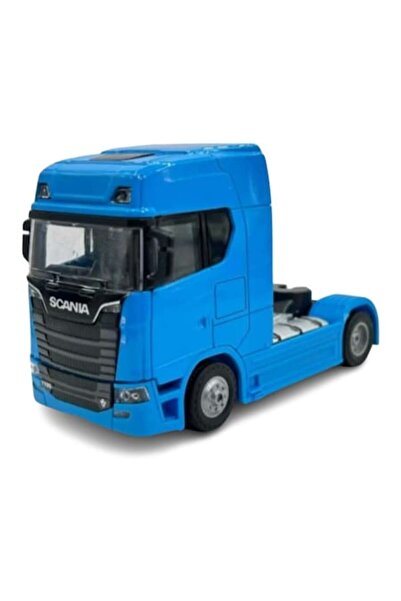 Lulu Metal Scania T770S Truck 1:32 Scale, Tilting Cabin, Lights & Sounds, Blue, 13 cm