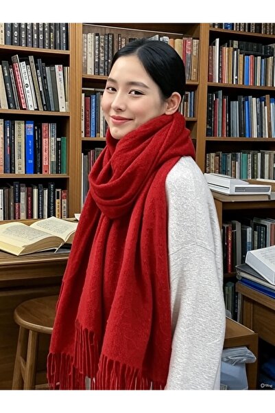 Reading time red scarf