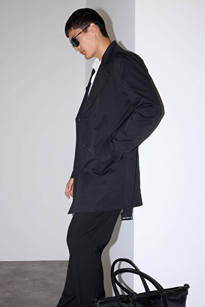 DeFacto Siyah Erkek Trençkot D5528AX/BK27