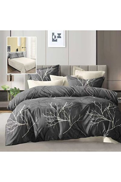 NufJoy Policoton 4-piece Double Bed Linen Set – Sheet 230x250, Duvet Cover 200x230, 2x Pillowcases