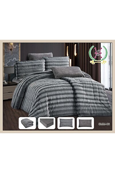 ALMIAAD Double winter bedspread with soft faux fur, 230*250