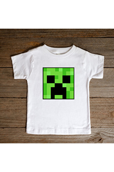 matelio Tricou copii Minecraft Creeper Pixel Art