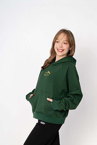 Broco Unisex Oversize Kapüşonlu Baskılı Anatolian Soul Sweatshirt