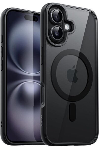 JETech Magnetic Case for iPhone 16 6.1-Inch Compatible with MagSafe (Black)