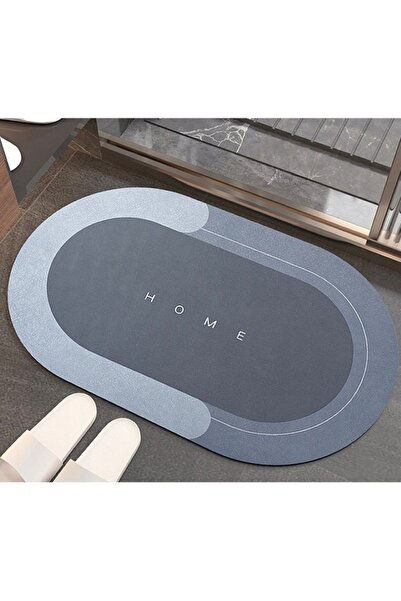 TrendyLux Absorbent Bath Mat 40×60 cm, Anti-Slip, Quick Drying, Soft Touch, Gray