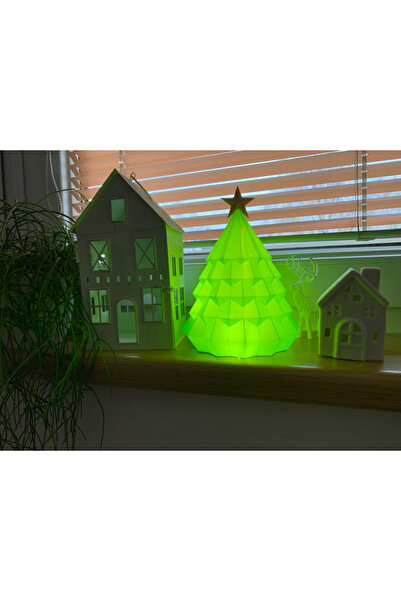 Empressco شجرة عيد الميلاد مع شموع LED خضراء (قطعة واحدة)