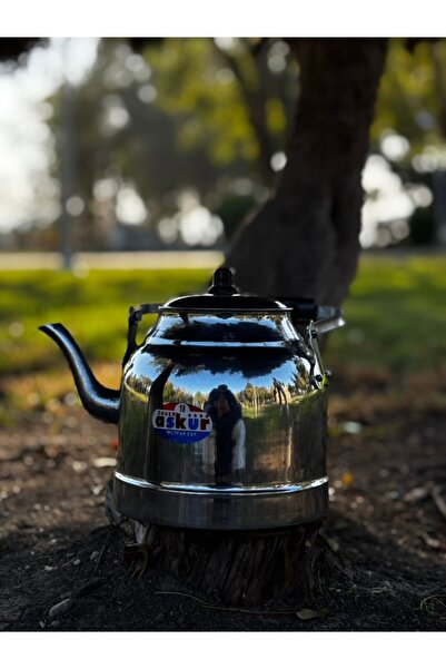 RUKEN Piknik Tipi Üstten Kulplu Alüminyum Çaydanlık Takımı | Kamp ve Dış Meka...