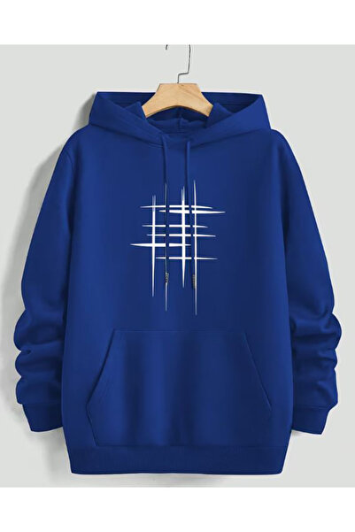 herkesemoda Φούτερ με κουκούλα με λεπτομέρεια εκτύπωσης