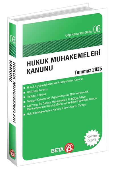 Beta Yayınevi Hukuk Muhakemeleri Kanunu Cep Serisi 2025 (EN GÜNCEL BASKI)