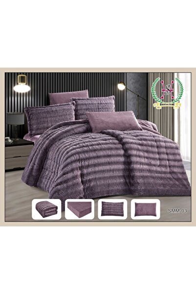 ALMIAAD مفرش مزدوج شتوي فرو ناعم 230*250