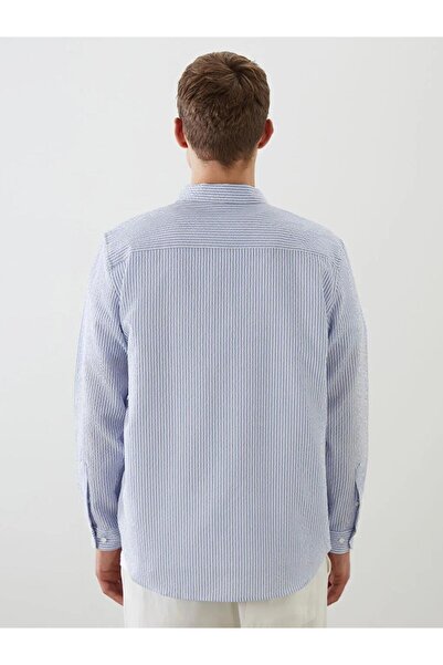 LC Waikiki εφαρμοστό Ανδρικό πουκάμισο με μακριά μανίκια (W5)