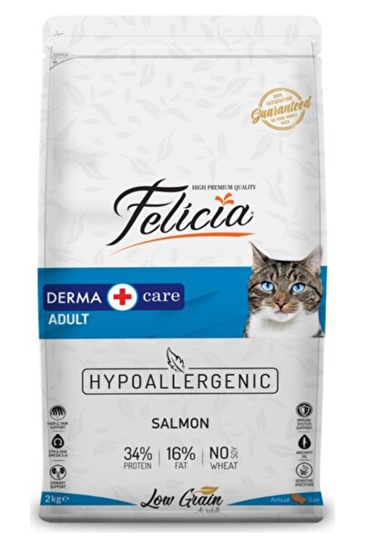 Felicia Düşük Tahıllı Hipoalerjenik Somonlu Yetişkin Kedi Maması 2kg