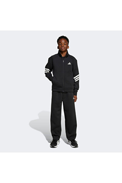 adidas Junior FI 3-Stripes Çocuk Siyah Eşofman Takımı