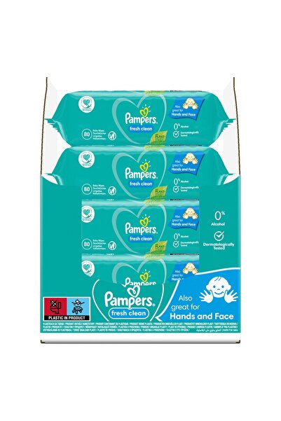 Pampers Servetele umede, Pampers, Fresh Clean, 80 buc