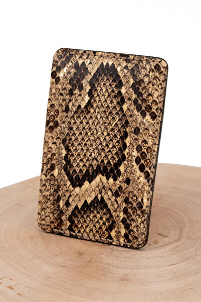 tudorAce Premium car registration card holder, natural python vegetable leather