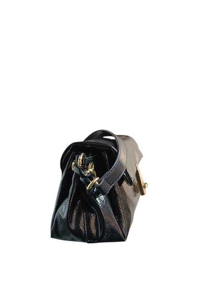 Senna Collection Very Stylish Patent Leather Patterned Bag That Is Both Hand-Holdable and with a Long Strap, a Great Bag