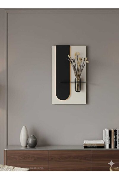 SERENGETI ART SERENGETI OKALİPTUS AHŞAP PİLLİ LEDLİ İSKANDİNAV TARZI SALON DU...