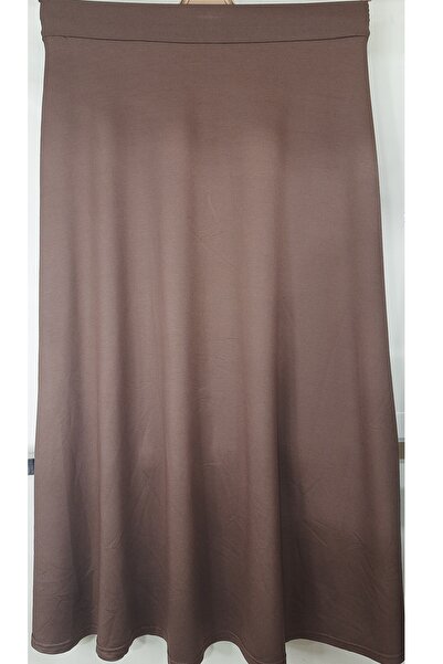N.Y.YILDIZ Star Crystal Combed Cotton Two-Piece Flawlessly Smooth Unlined Flexible Drapey Elastic Waist Plus Size Skirt