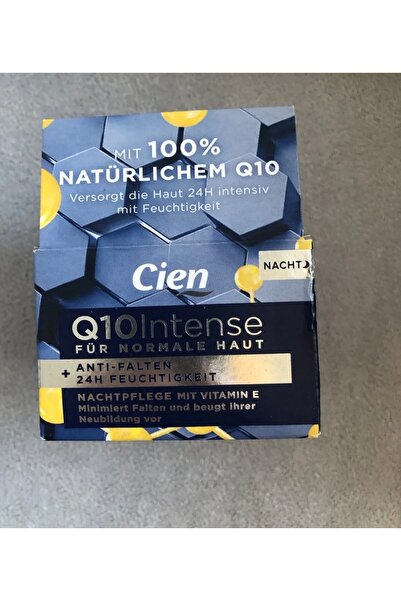Cien Q10 Kırışıklık önleyici 24H Nemlendirme Gece Kremi 50 ml (Alman Kalitesi)