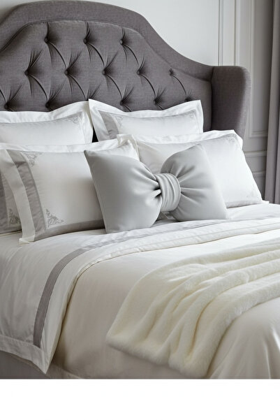 canbow وسادة زخرفية على شكل فيونكة، وسادة قماشية مزينة بفيونكة محشوة من الداخل